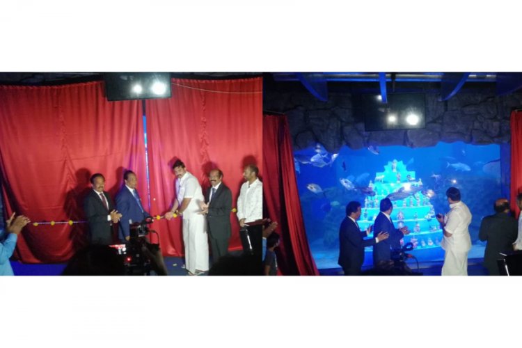 TN Tourism Minister unveiled first-ever underwater Navarathri Bommai Golu Displayat VGP Marine Kingdom