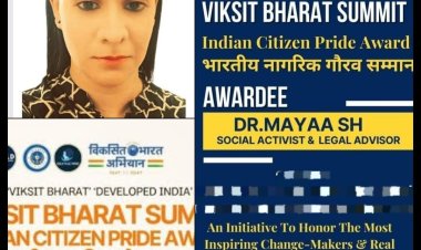 Mayaa SH Conferred "The Indian Citizen Pride Award 2025"