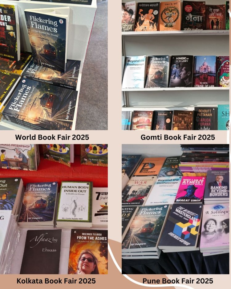"Flickering Flames" – A Tale of Love, Fate, and Second Chances- An Exclusive Interview with Author Joy Dasgupta at World Book Fair 2025