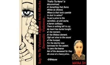 Ahead Of Her Birthday Mayaa SH Inks “I Ain’t A Bondage” for Acid Attack and Domestic Violence Survivors …