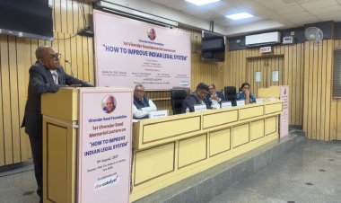 First Virender Sood Memorial Lecture Highlights Pathways to Improve Indian Legal System.