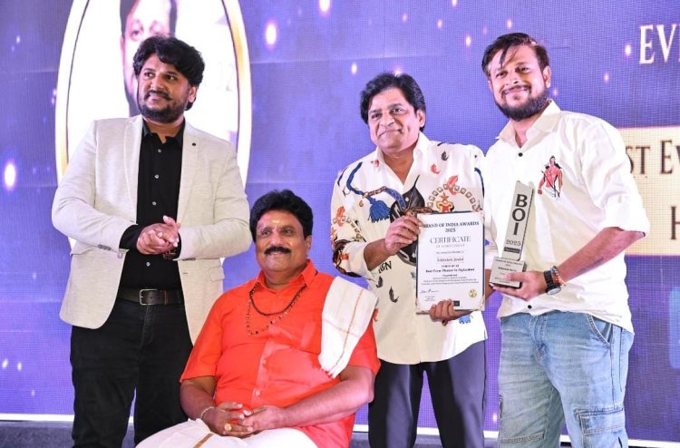 Events by AJ Shines Again: Crowned Best Event Planner of Hyderabad by Brands of India