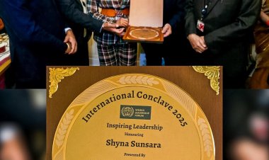 The World Leadership Forum honored Ms. Shyna Sunsara, twin sister of Col. Sofiya Qureshi, with the Leadership Award at the International Conclave 2025 held at the historic UK Parliament, House of Lords, London.