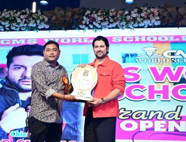 Bollywood Actor Aftab Shivdasani Inaugurates CMS World School in Bahraich