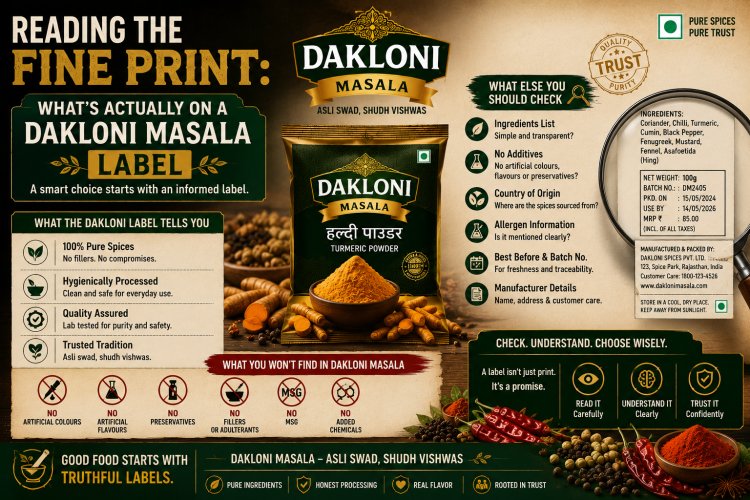 Reading the Fine Print: What's Actually on a Dakloni Masala Label