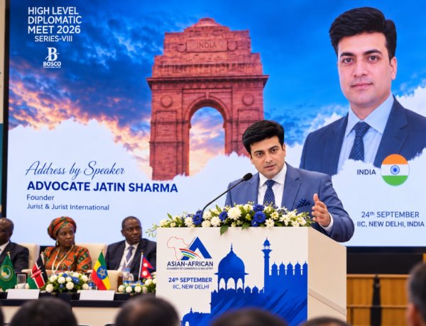 Advocate Jatin Sharma Calls for ‘Justice Corridors’ to Strengthen Cross-Border Trade at High Level Diplomatic Meet 2026