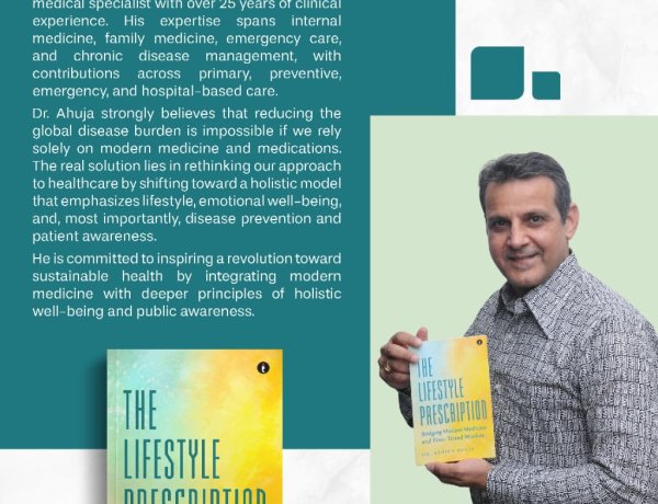 Author Dr. Ashish Ahuja on The Lifestyle Prescription: Bridging Modern Medicine and Preventive Health