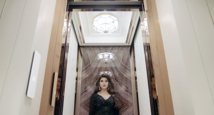 Where the Lift Becomes Part of the Architecture: Hybon’s Bespoke Cabin for Urvashi Rautela